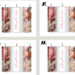 Custom name tumbler for sister of bride; Group tumblers for bridal party photo; Colorful floral bachelorette cups with straws
